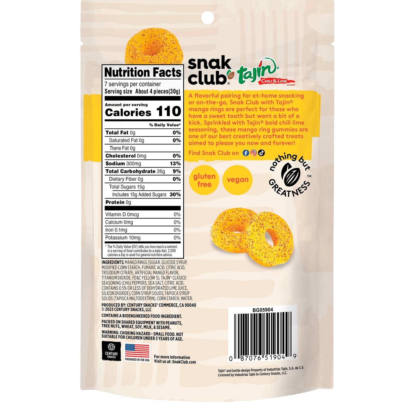 Snack Club Mango Rings