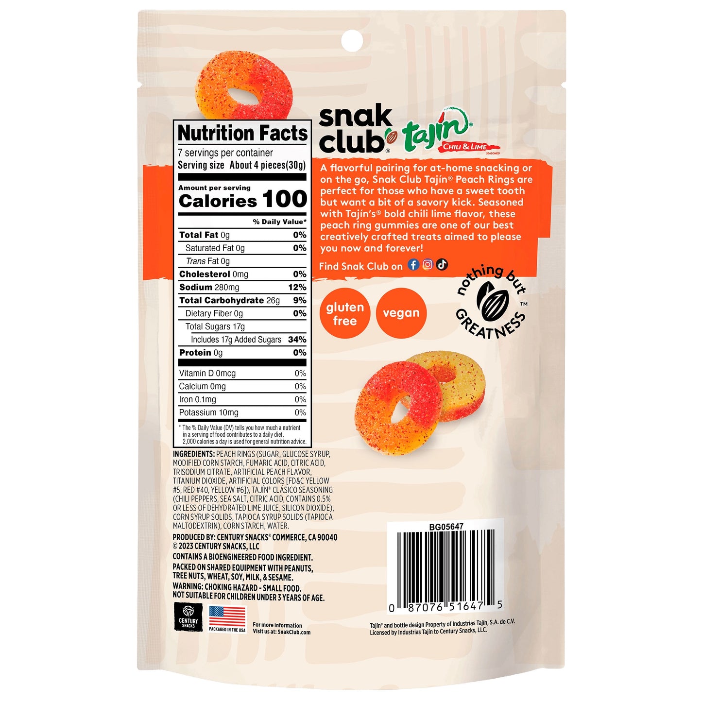 Snack Club Peach Rings