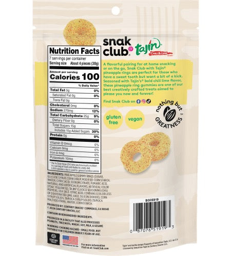 Snack Club Pineapple Rings