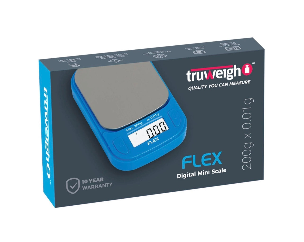 TRUWEIGH FLEX MINI SCALE – 200G X 0.01G