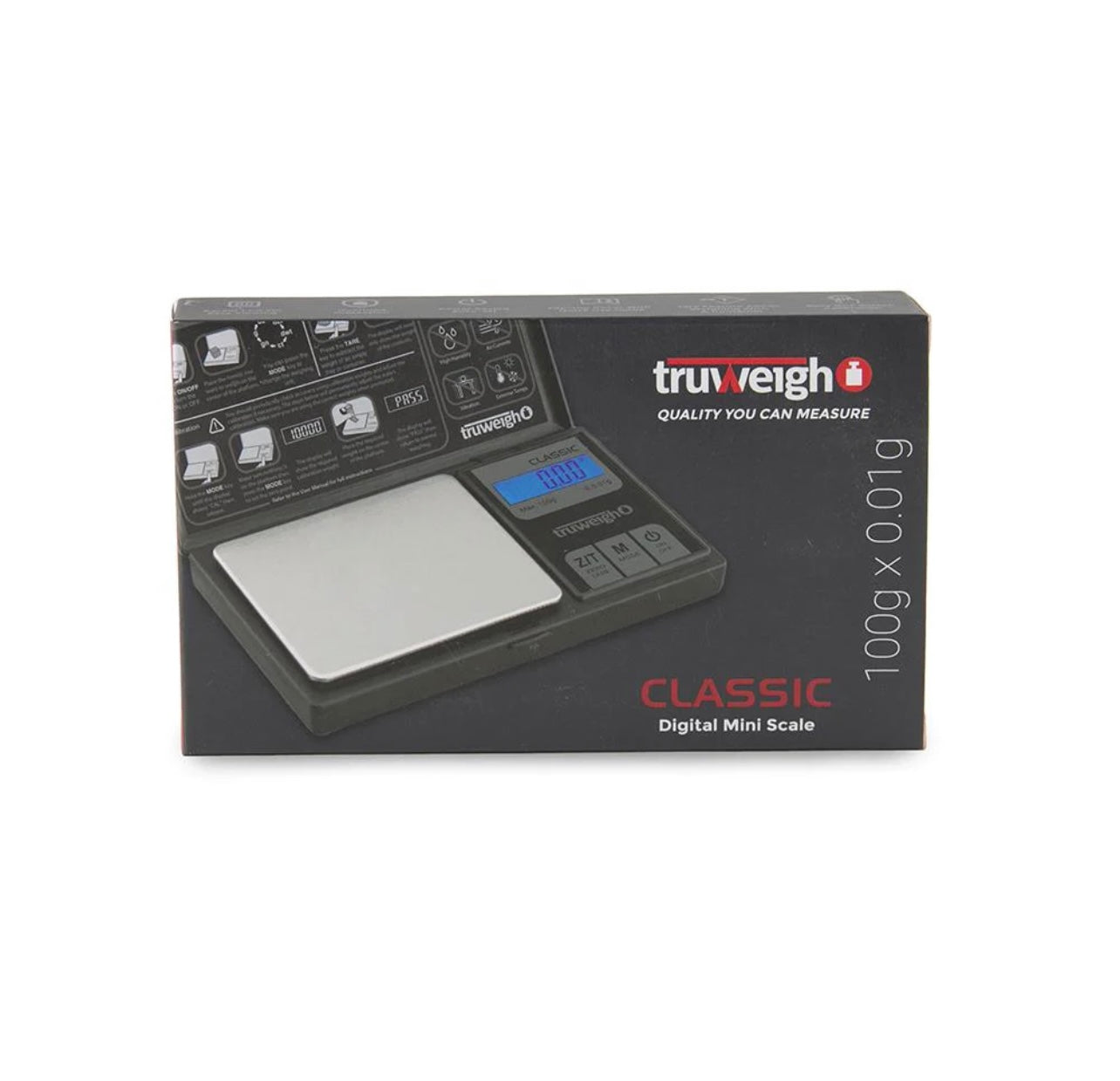 TRUWEIGH CLASSIC DIGITAL SCALE 100G X 0.01G