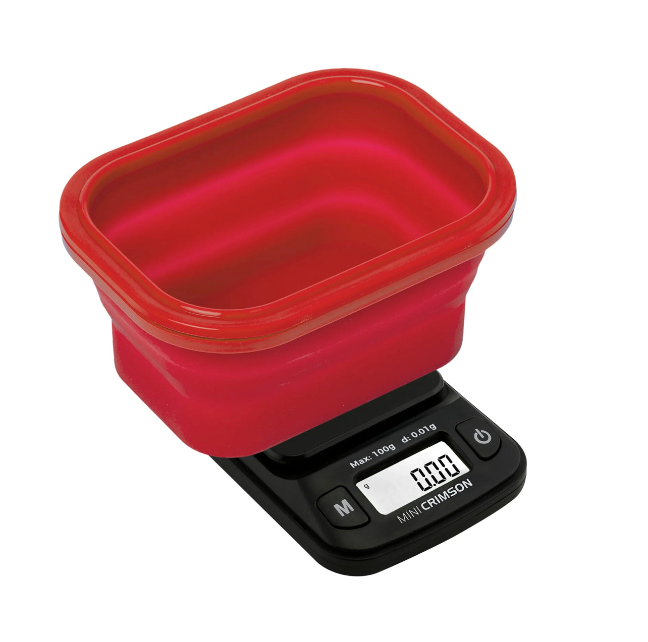 TRUWEIGH MINI CRIMSON SCALE COLLAPSIBLE BOWL - 100G X 0.01G