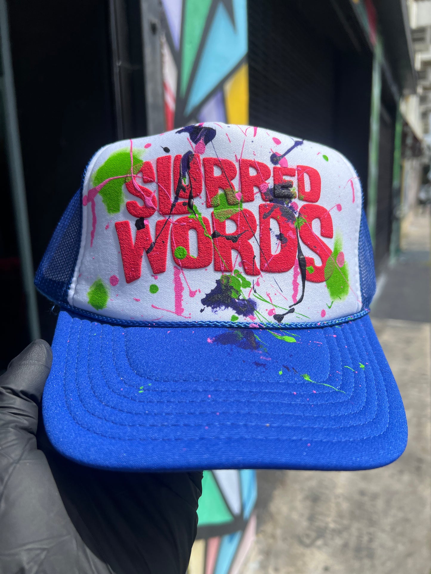 Slurred Words Custom 1/1 Trucker Hat