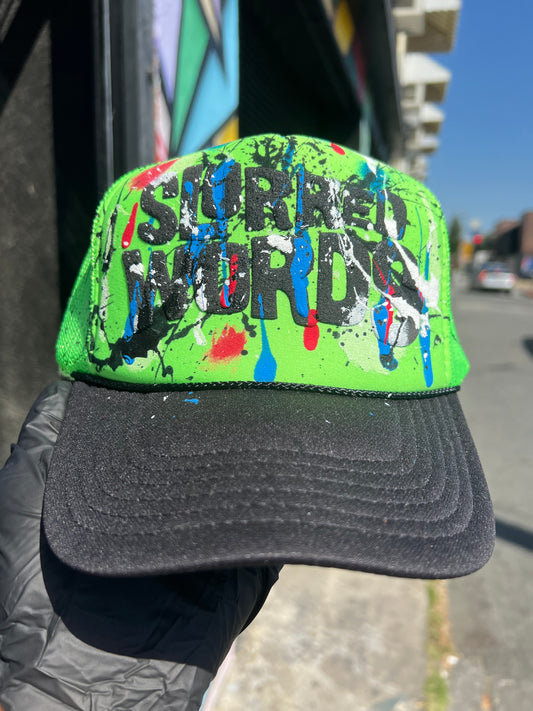 Slurred Words Custom 1/1 Trucker Hat