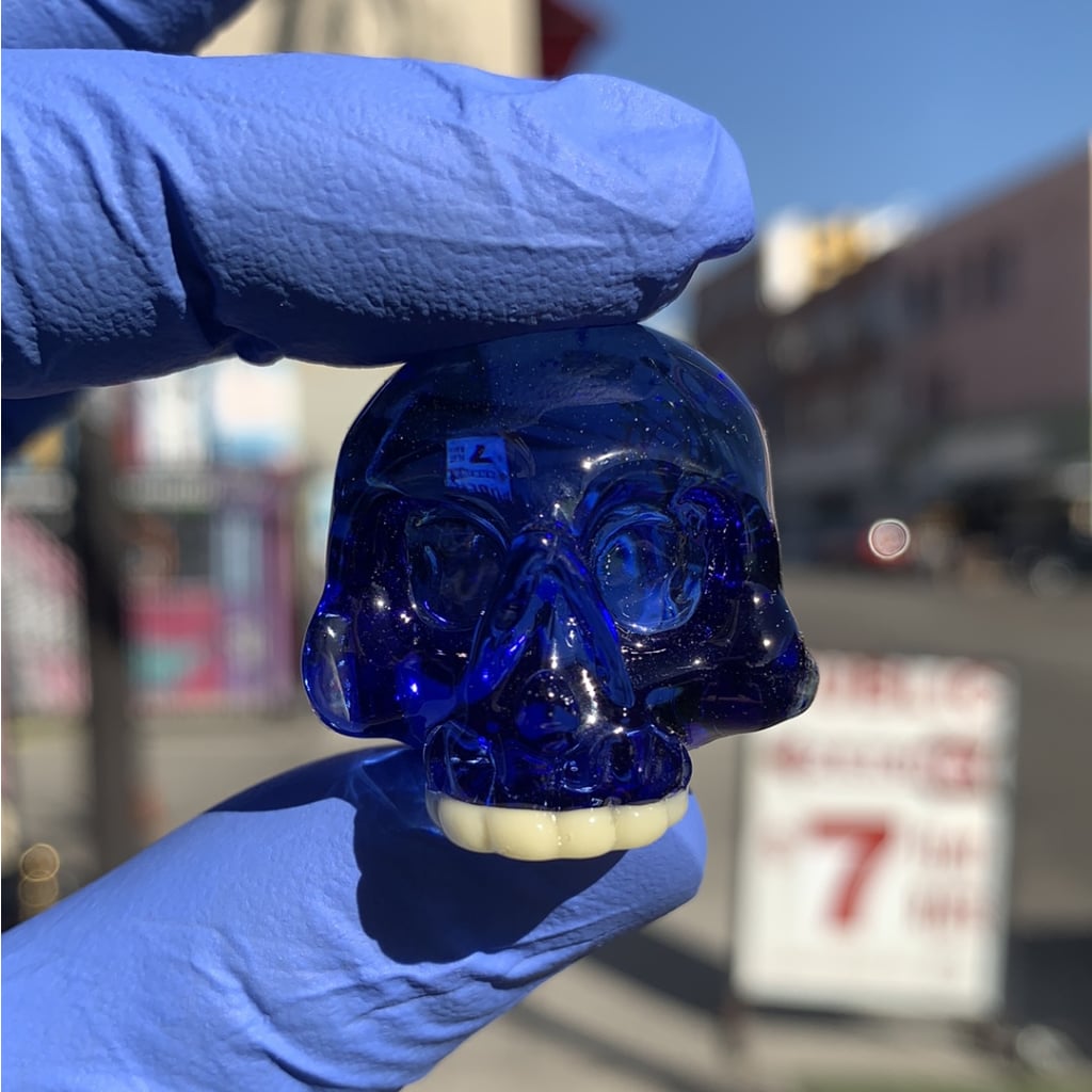 Blue Skull Cap - Carb Caps